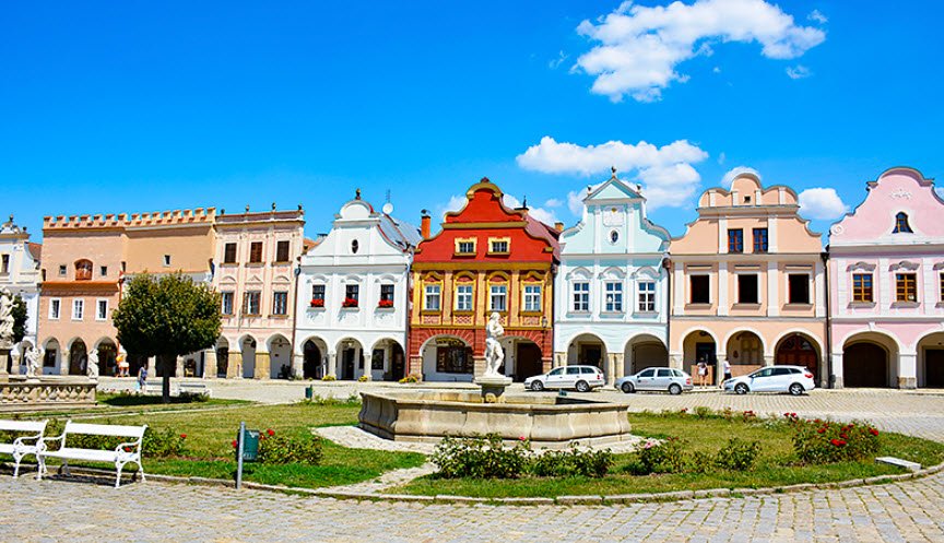 Telč Historic Centre, Vysočina Region, Czech Republic (Czechia)